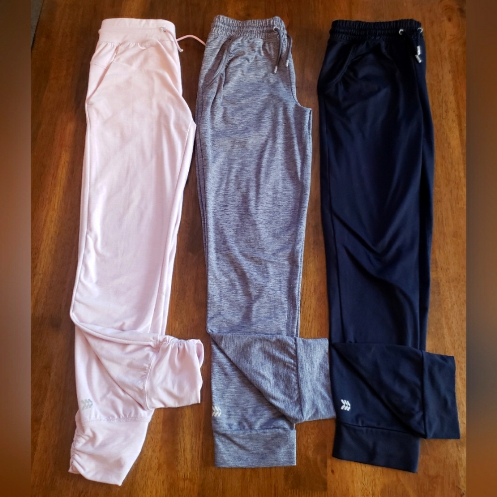 3 pairs of girls ALL IN MOTION joggers